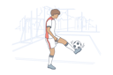 پیش‌نمایش فایل male-football-player-9451360 از پک ورزش ها