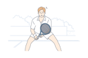 پیش‌نمایش فایل man-playing-badminton-9451362 از پک ورزش ها