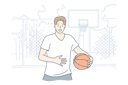 پیش‌نمایش فایل man-playing-basketball-9451375 از پک ورزش ها