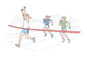 پیش‌نمایش فایل woman-winning-marathon-race-9451369 از پک ورزش ها