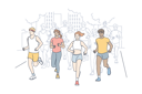 پیش‌نمایش فایل people-running-in-marathon-9451347 از پک ورزش و تناسب اندام