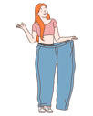 پیش‌نمایش فایل woman-lost-weight-after-diet-9451343 از پک ورزش و تناسب اندام