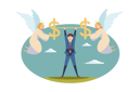 پیش‌نمایش فایل angel-helping-businessman-9448615 از پک دین