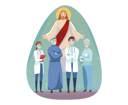 پیش‌نمایش فایل jesus-blessings-on-medical-people-9448639 از پک دین