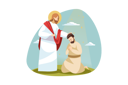 پیش‌نمایش فایل jesus-giving-blessings-to-man-9448619 از پک دین