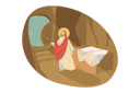 پیش‌نمایش فایل jesus-looking-at-holy-light-9448628 از پک دین