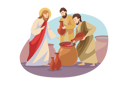 پیش‌نمایش فایل jesus-transforms-water-to-wine-at-wedding-in-cana-9448622 از پک دین