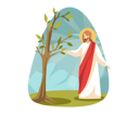 پیش‌نمایش فایل jesus-with-plant-9448616 از پک دین