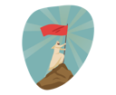 پیش‌نمایش فایل man-with-flag-top-on-montain-9448611 از پک دین