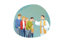 پیش‌نمایش فایل priest-giving-blessing-to-people-9448609 از پک دین