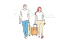 پیش‌نمایش فایل young-couple-going-for-trip-10063438 از پک سرگرمی