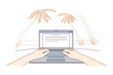 پیش‌نمایش فایل beach-and-working-programming-remotely-10063455 از پک سرگرمی‌ها و سفر