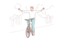 پیش‌نمایش فایل young-boy-cyclist-indulges-in-bicycling-without-hands-in-park-10063472 از پک سرگرمی‌ها و سفر