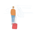 پیش‌نمایش فایل young-man-with-suitcase-walking-backwards-going-to-plane-and-feeling-scared-to-fly-10063466 از پک سرگرمی‌ها و سفر