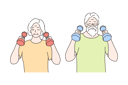پیش‌نمایش فایل couple-is-doing-exercise-10063572 از پک ورزش و تناسب اندام