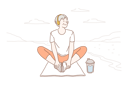 پیش‌نمایش فایل woman-is-doing-yoga-10063583 از پک ورزش و تناسب اندام