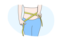 پیش‌نمایش فایل woman-is-measuring-her-waist-10063571 از پک ورزش و تناسب اندام