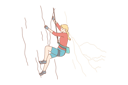 پیش‌نمایش فایل girl-athlete-climbing-rock-10063590 از پک فعالیت ورزشی