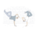 پیش‌نمایش فایل stylish-acrobatic-performance-10590475 از پک مردم در حال رقص