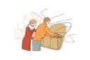 پیش‌نمایش فایل couple-doing-shopping-during-coronavirus-epidemic-10704361 از پک خرید