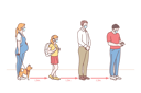 پیش‌نمایش فایل people-maintain-distance-in-queue-10704349 از پک خرید