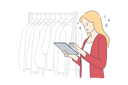 پیش‌نمایش فایل woman-seller-working-in-exclusive-clothing-store-10704327 از پک خرید