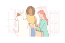 پیش‌نمایش فایل young-woman-and-friends-choosing-clothes-at-shop-10704328 از پک خرید
