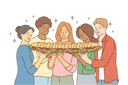پیش‌نمایش فایل friends-sharing-large-sandwich-10704080 از پک غذا