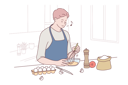 پیش‌نمایش فایل man-making-egg-dish-10704054 از پک غذا