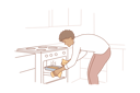 پیش‌نمایش فایل man-putting-cake-tray-in-oven-10704072 از پک غذا