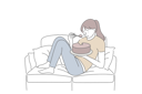 پیش‌نمایش فایل sad-woman-eating-cake-10704059 از پک غذا