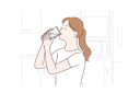 پیش‌نمایش فایل woman-drinking-water-10704078 از پک غذا
