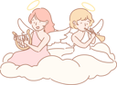 پیش‌نمایش فایل angels-are-celebrating-in-sky-10693672 از پک کودکان