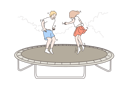 پیش‌نمایش فایل children-are-jumping-on-trampoline-10693667 از پک کودکان