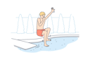 پیش‌نمایش فایل boy-is-diving-in-swimming-pool-10693739 از پک کودکان
