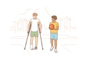 پیش‌نمایش فایل boys-are-playing-on-the-ground-10693773 از پک کودکان