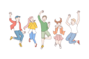پیش‌نمایش فایل friends-are-celebrating-at-party-10693772 از پک کودکان