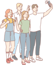 پیش‌نمایش فایل friends-are-clicking-photos-10693734 از پک کودکان