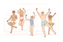پیش‌نمایش فایل friends-are-enjoying-beach-party-10693744 از پک کودکان