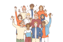 پیش‌نمایش فایل friends-are-taking-group-photos-10693749 از پک کودکان