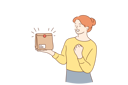 پیش‌نمایش فایل client-is-happy-after-receiving-parcel-10694400 از پک تحویل