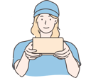 پیش‌نمایش فایل delivery-girl-10694423 از پک تحویل