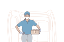 پیش‌نمایش فایل delivery-girl-is-delivering-packages-10694428 از پک تحویل