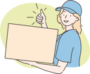 پیش‌نمایش فایل girl-is-happy-while-delivering-orders-10694405 از پک تحویل