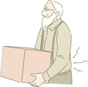 پیش‌نمایش فایل old-man-is-doing-delivery-10694425 از پک تحویل