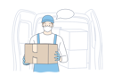 پیش‌نمایش فایل pandemic-delivery-service-10694430 از پک تحویل