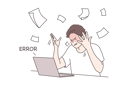 پیش‌نمایش فایل businessman-faces-error-message-10695286 از پک فعالیت استرس زا