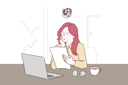 پیش‌نمایش فایل girl-is-shocked-while-viewing-paper-10695304 از پک فعالیت استرس زا