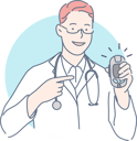 پیش‌نمایش فایل doctor-is-holding-glucometer-10695435 از پک پزشکی