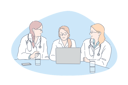 پیش‌نمایش فایل doctors-are-discussing-in-meeting-10695456 از پک پزشکی